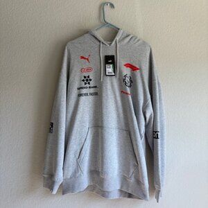 NWT Official PUMA Formula One Relaxed Hoodie Large Race Graphic Forever Faster